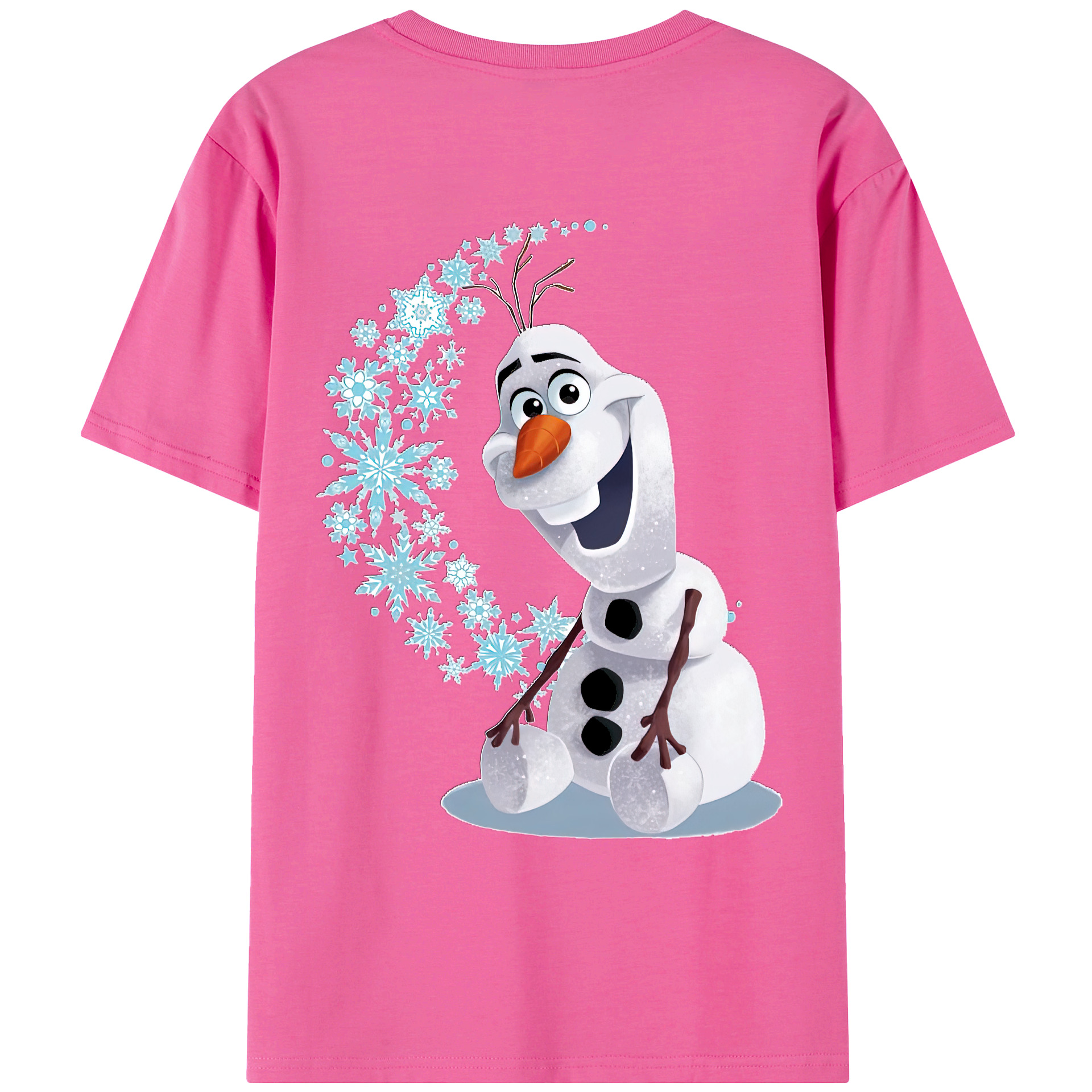 （画像用） アナと雪の女王 アンナ エルサ Frozen Anna Elsa レディース半袖Tシャツ(バックプリント)